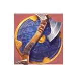 Asgardian Rising - Shield and Axe Symbol