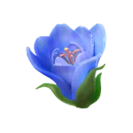Butterfly Blossom - Symbol Blue Flower