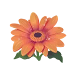 Butterfly Blossom - Symbol Orange Flower