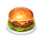 Diner Delights - Hamburger Symbol