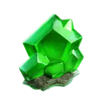 Galactic Gems Symbol Green Crystal